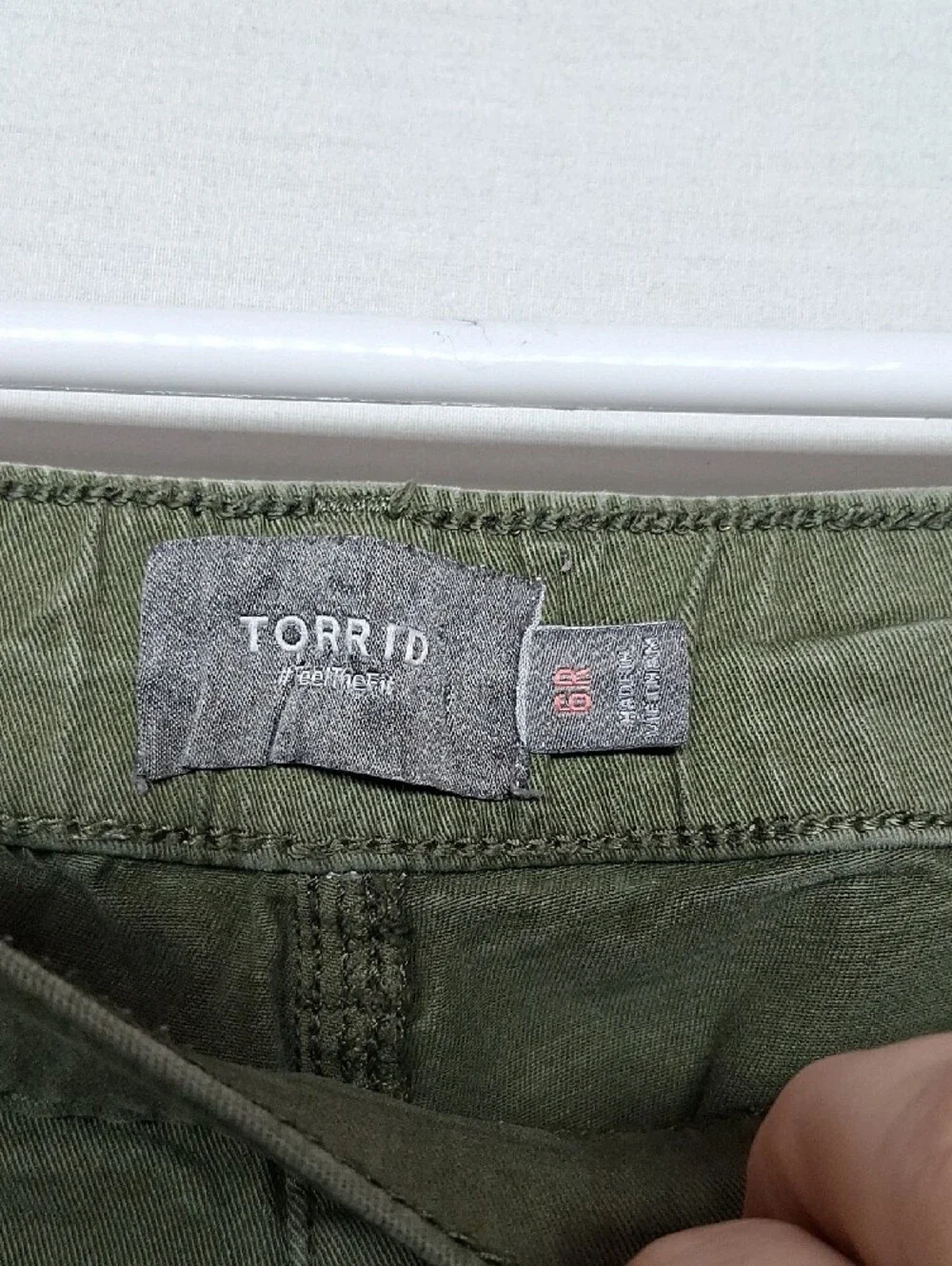 Torrid Olive Drawstring Cargo Pants - Picture 3 of 10